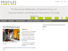 Tablet Screenshot of profiles-project.eu